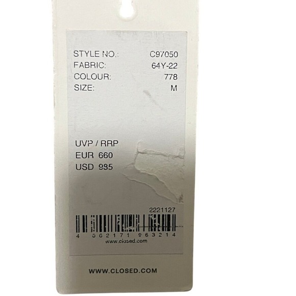 CLOSED Plaid Belted Shawl Collar Long Wool Blend Coat in Golden Wood M MSRP 995 - Picture 12 of 12